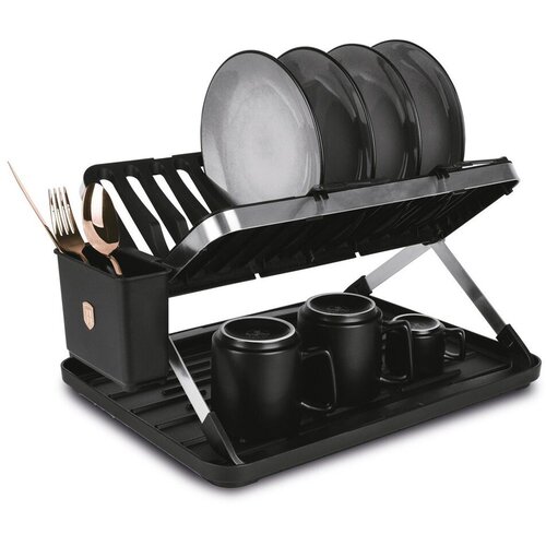 Berlinger Haus Stalak za sudove Black Rose Collection BH-8893, Crni Cene