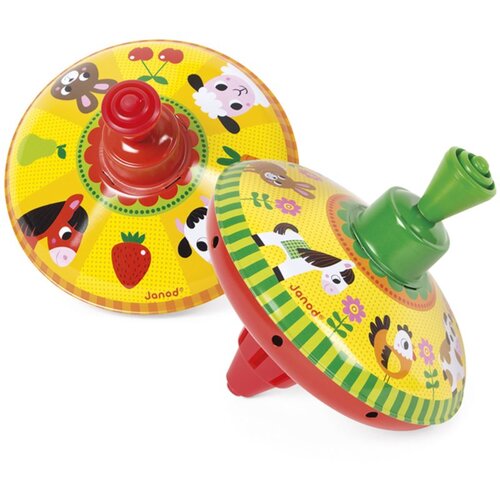 Janod Farm Spinning Top glazbena igračka 2y+ 1 kom Slike
