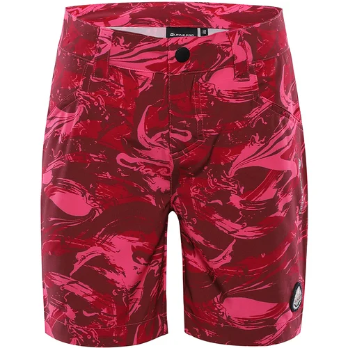 Alpine pro Kids quick-drying shorts LOMBO neon knockout pink