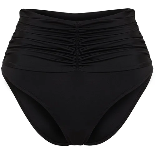 Trendyol Black Plain Recovery High Waist Regular Bikini Bottom