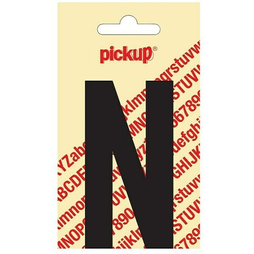 Pickup Naljepnica (Motiv: N, Crne boje, Visina: 90 mm) Slike