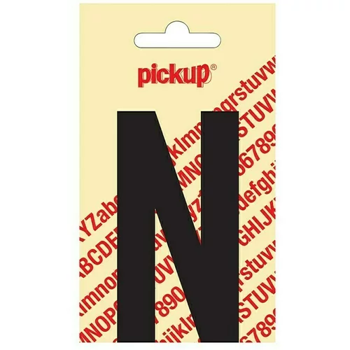 Pickup Naljepnica (Motiv: N, Crne boje, Visina: 90 mm)