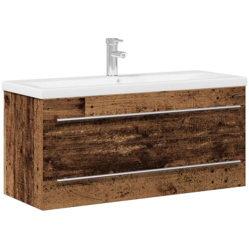  Ormar za Lavabo - Umivaonik s ugrađenim umivaonikom Staro drvo inženjersko drvo Cijene