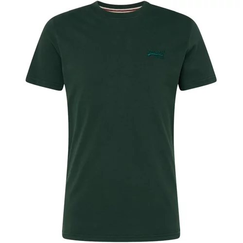 Superdry Majica 'Essential' smaragdno zelena / kraljevski zelena
