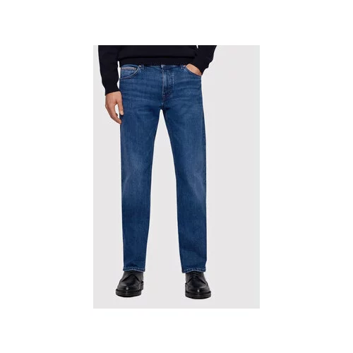 Boss Jeans hlače Maine3 50443957 Mornarsko modra Regular Fit