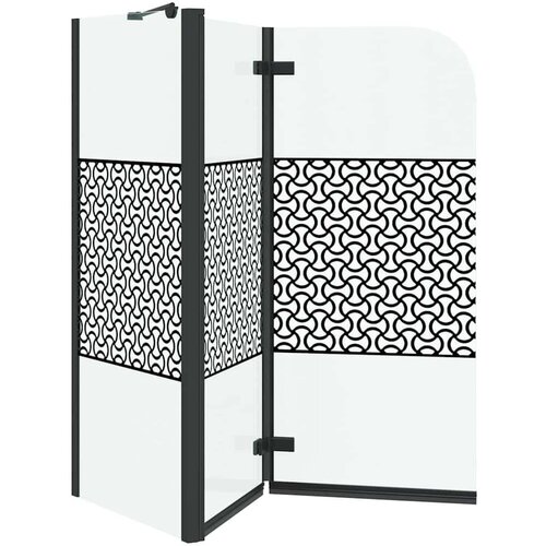 VidaXL Kupka Zatvaranje Geometrijski Crna 120 x 67 x 129 cm Slike