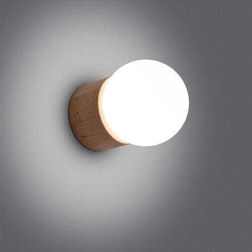 Sollux Stenska svetilka v beli in naravni barvi &amp;oslash; 12 cm Surtur &amp;ndash; Slike