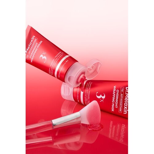 Dr. Melaxin TX Astaxanthin Overnight Wrapping Mask pomirjajoča nočna maska za poenotenje tona kože 80 ml Slike