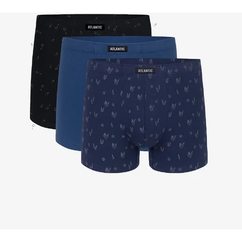 Atlantic Boxer shorts 3MH-025 A'3 S-3XL black-blue-c.blue 06