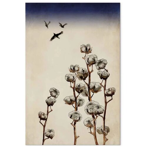  Slika - Cotton Branches (1 Part) Vertical 20x30 Slike
