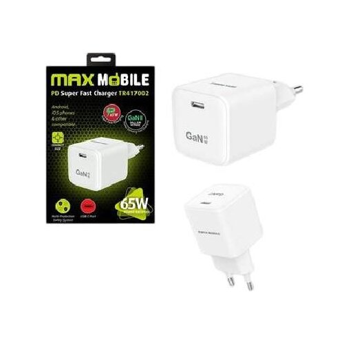Maxmobi KUĆNI PUNJAČ PD SUPER FAST CHARGE,Type C GAN II TR417002,65W Cene
