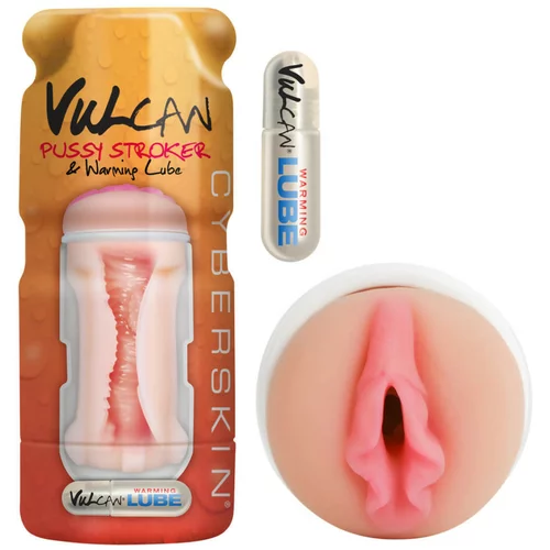 Vulcan Stroker - realistična vagina, s grijućim lubrikantom (prirodnim)