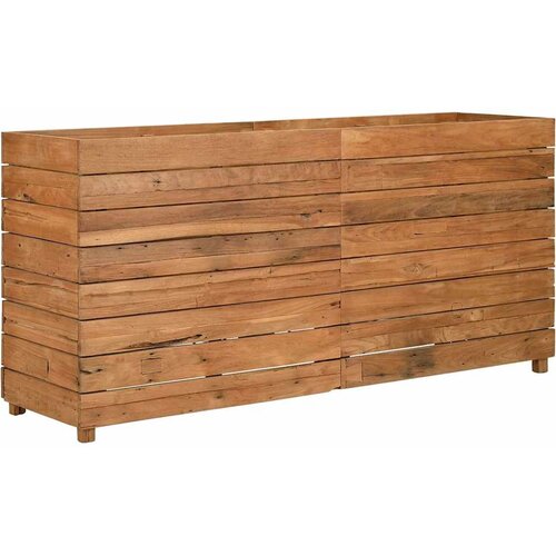  Povi&amp;scaron;ena gredica 150 x 40 x 72 cm reciklirana tikovina i čelik Slike