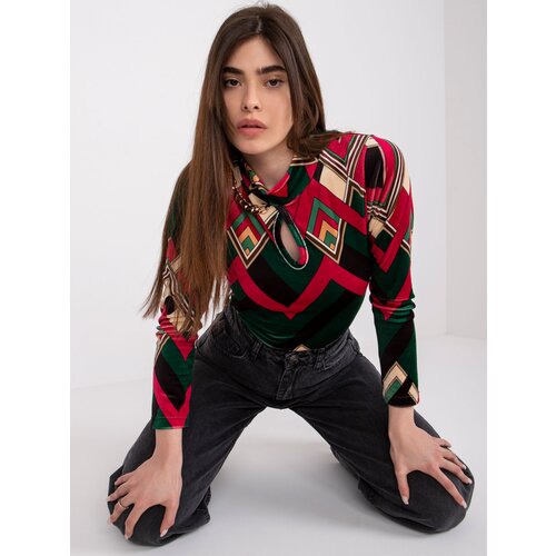 Italy Moda Blouse-DHJ-BZ-6291-2.32P-dark green Slike