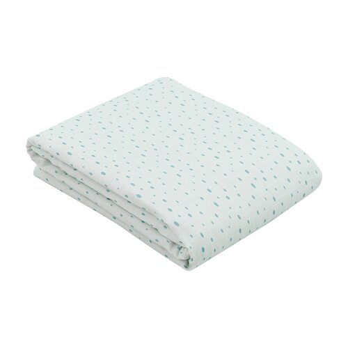 Kikka Boo dvoslojno baby ćebence od muslina 100x100 Dots Blue ( KKB11065 ) Slike