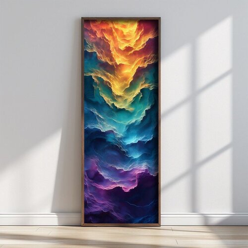 WALLXPERT FAH134-120 Multicolor Decorative Framed MDF Painting Cene