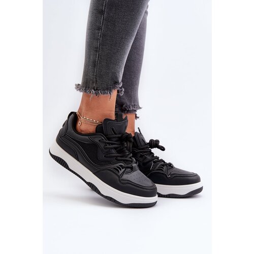 FD1 Women's Platform Sneakers Black Etnaria Cene