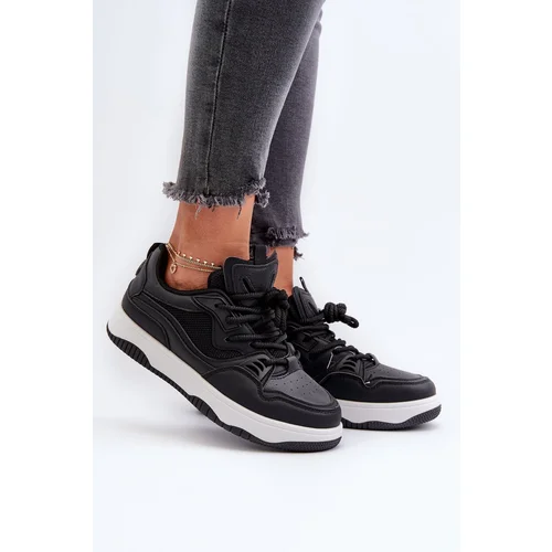 FD1 Women's Platform Sneakers Black Etnaria