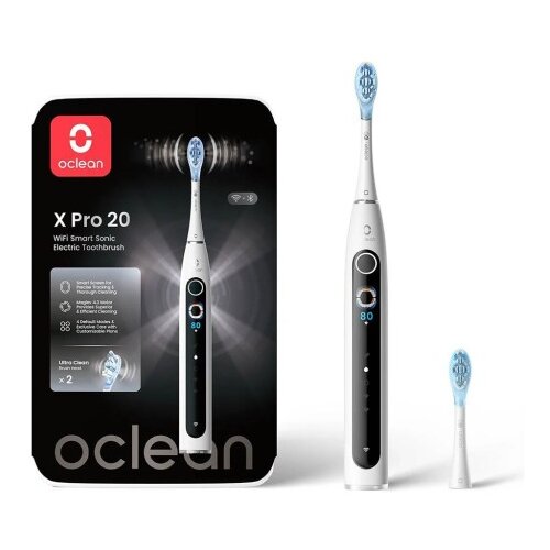 Oclean Električna zobna &amp;scaron;četka X Pro 20 Bela, Sonični motor Slike