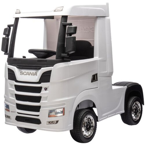 Lean Toys Otro&amp;scaron;ki tovornjak Scania 500R 4x4 24V bela Slike
