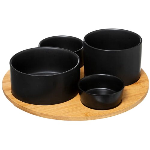 Secret De Gourment Set za predjelo, Keramika-bambus, Crna Cijene