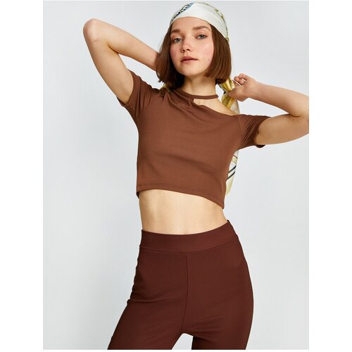 Koton T-Shirt - Brown - Regular fit Slike