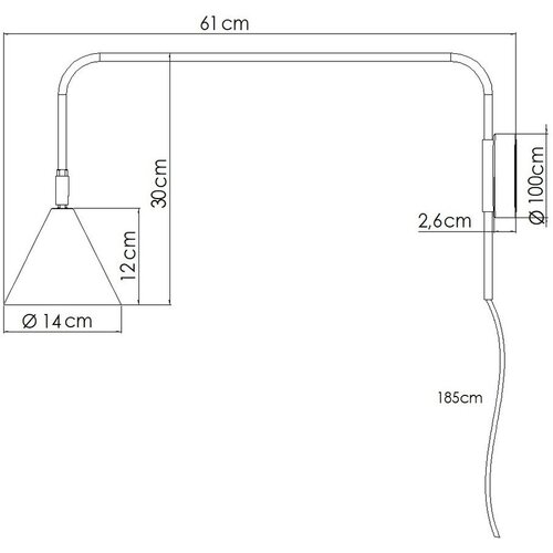 Sollux Kremno bela stenska svetilka z vtikačem &amp;oslash; 14 cm Zylo &amp;ndash; Slike