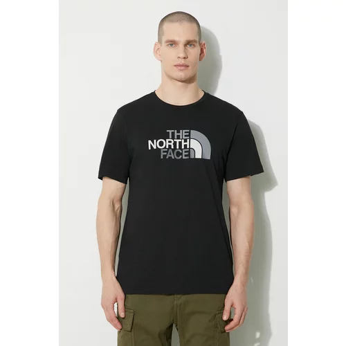 The North Face Bombažna kratka majica M S/S Easy Tee moška, črna barva, NF0A87N5JK31