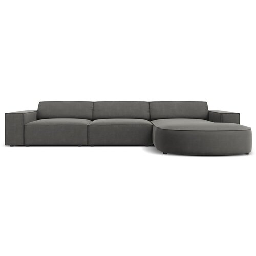 Micadoni Home Kutna garnitura od sivog baršuna (desni kut) Jodie - Cijene
