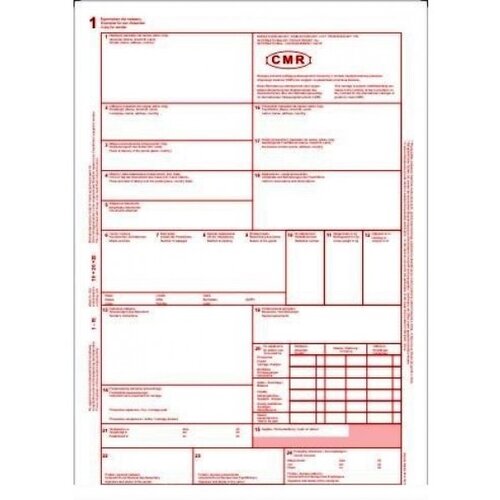  OBRAZEC CMR MEDNARODNI TOVORNI LIST 1+6 100/1 Slike
