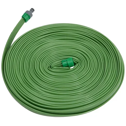 vidaXL Škropilna cev 3-delna zelena 7,5 m PVC
