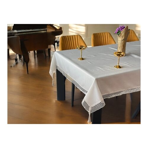 Stolnjak Milje 160x220cm Bela boja ( VLK000264-belaboja ) Slike