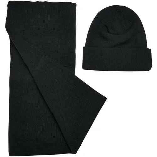 Urban Classics Accessoires Recycled Basic Beanie and Scarf Set black