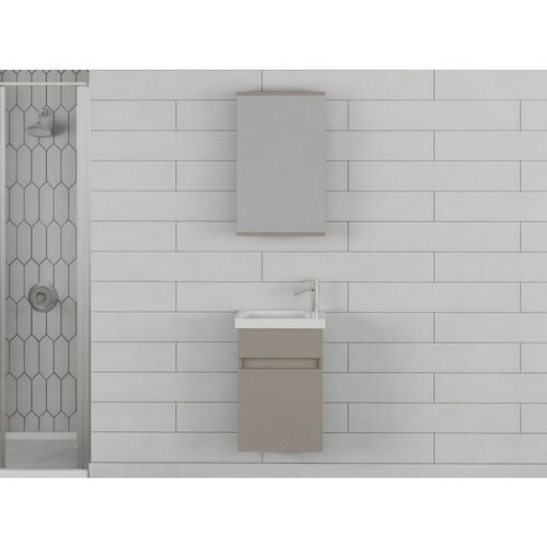 Hanah home sole 45 - latte latte set nameštaja za kupatilo (2 komada) Cene