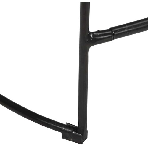 VidaXL barski stolci 2 kom crni 45x40x62 cm masivnog drva manga Slike