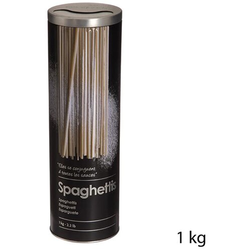 5five Kutija za špagete 8,5x27cm 1kg Inox Black Edition 136304 Cene