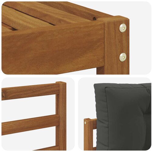  Set vanjskih sofa 6 kom. Prirodna i antracit Smeđa 325 x 162,5 x 73 cm Slike