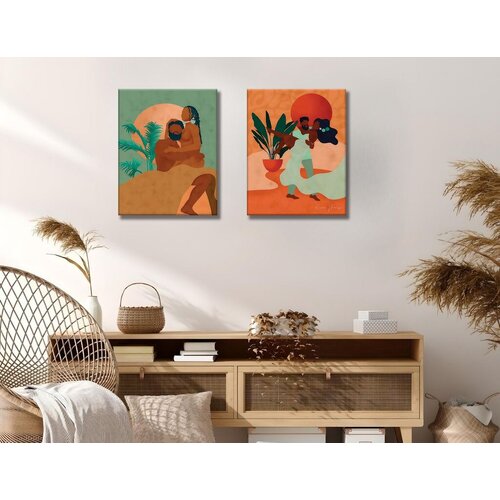 Wallity zidna dekoracija IDC12, 30x40 cm, 2 komada Cene