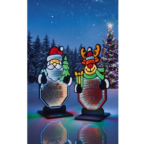  LED Božićna dekoracija 216xLED/230V 40,5 cm santa Slike