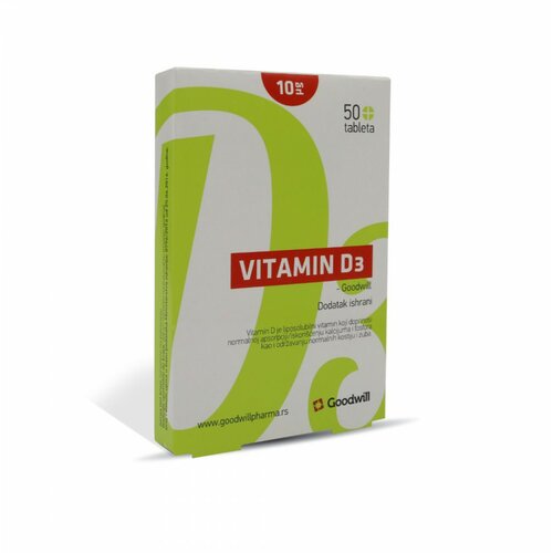 Goodwill vitamin D3 400 iu 50 tableta Cene