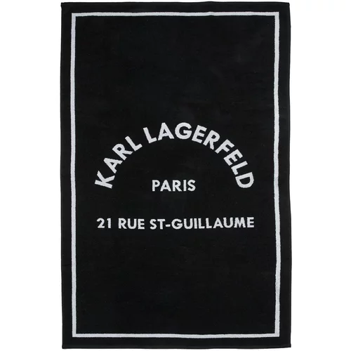 Karl Lagerfeld Brisače za na plažo črna / bela
