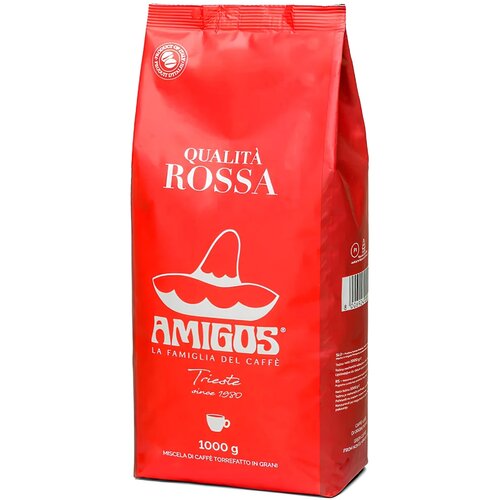 Amigos Espresso kafa Qualita Rossa u zrnu 1kg Slike