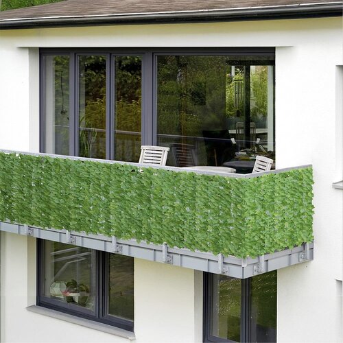 Maximex Zelen plastičen balkonski zastor 100x100 cm Ivy – Cene