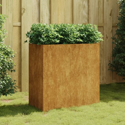 vidaXL Cvetlično korito 40x80x80 cm corten jeklo Cene
