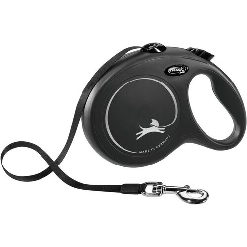 Flexi New Classic L traka 8 m crna Cene