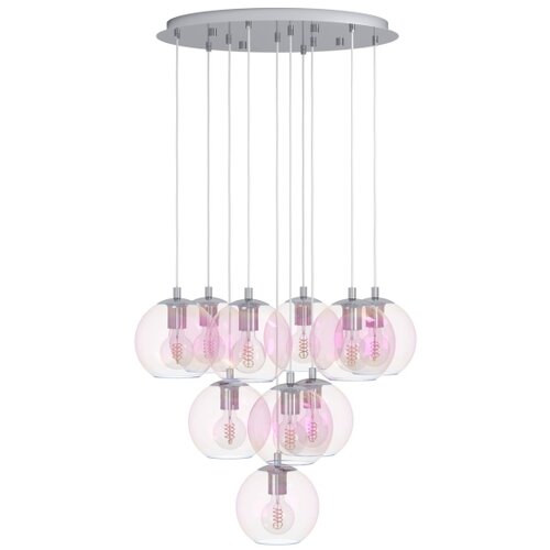 Eglo 901922 - visilica na sajli ariscani 10xE27/60W/230V sjajni hrom Slike