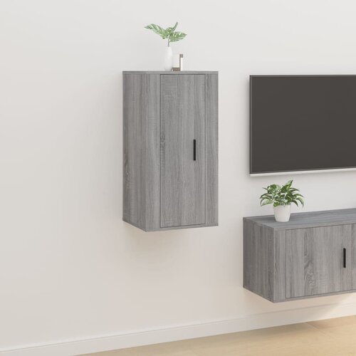 vidaXL Zidni TV ormarić Boja sivog hrasta sonome 40x34,5x80 cm Cijene