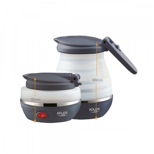 Adler AD 1279 electric kettle 0.6 L 750 W Black, White Cijene