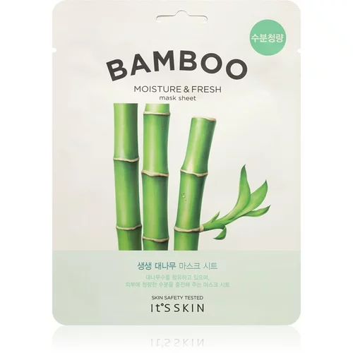 It'S Skin The Fresh Mask Bamboo maska iz platna z mehčalnim in osvežilnim učinkom 19 g