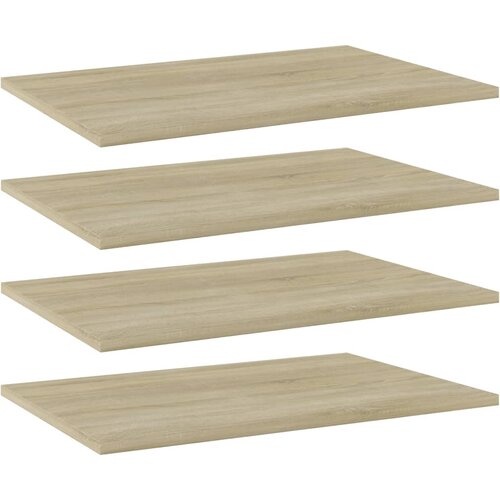 VidaXL Police za knjige 4 kom boja hrasta sonome 60x40x1 5 cm iverica Slike